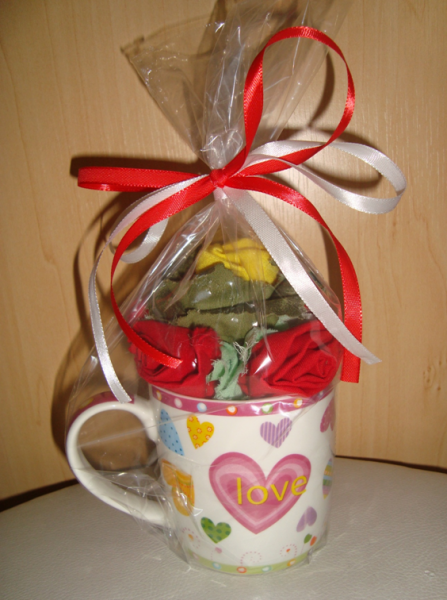 Caneca com flores